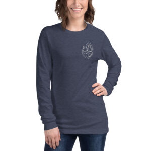 Phoebe's Embroidered Heart Long Sleeve Tee
